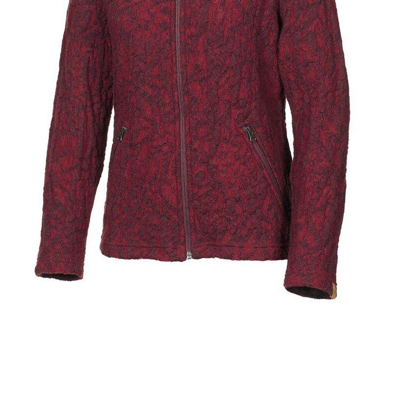 Dámská vlněná bunda na zip Tuva Jacquard