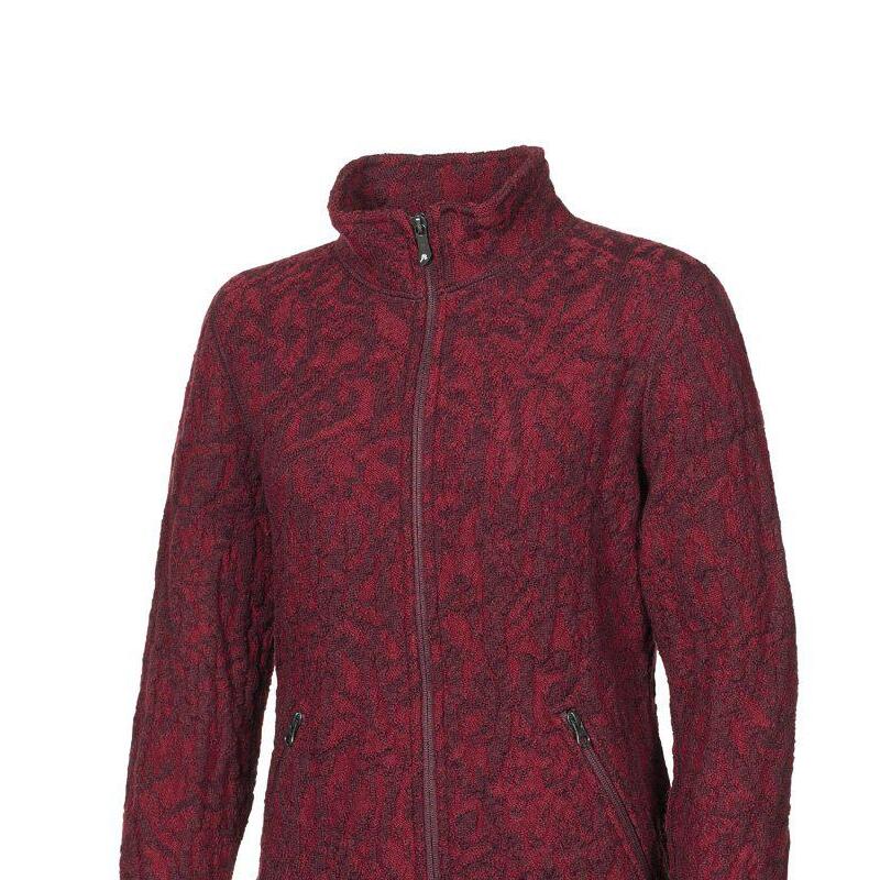 Dámská vlněná bunda na zip Tuva Jacquard 2/5