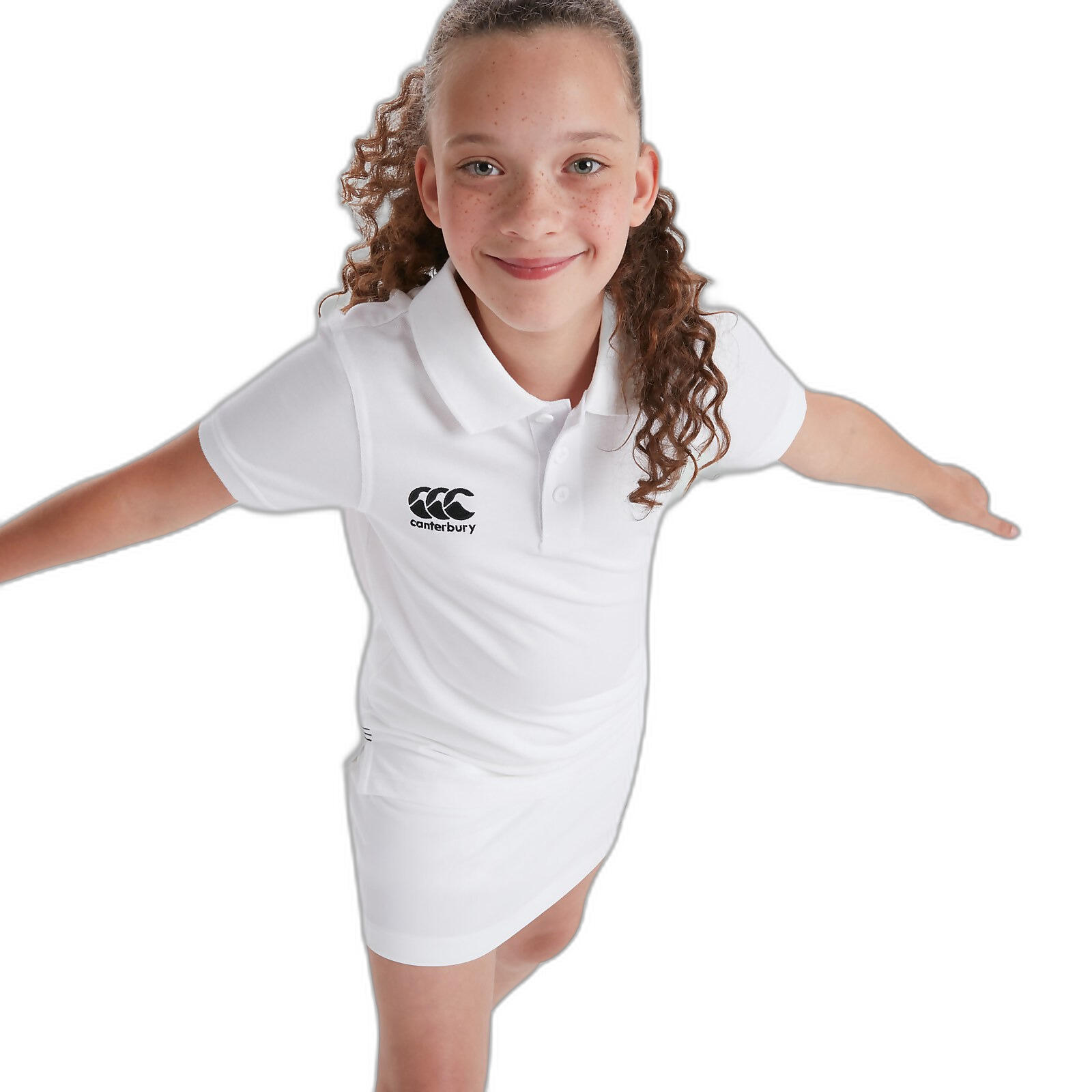 Polo sportif de rugby - Unisex Kids Blanc 6/7