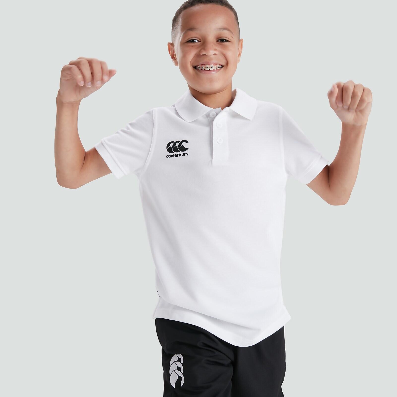 Polo sportif de rugby - Unisex Kids Blanc 5/7