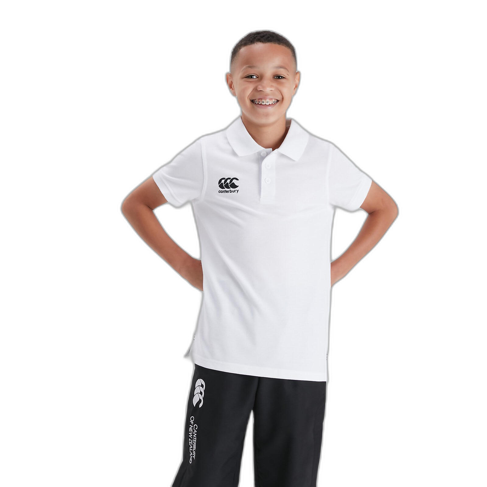 Polo sportif de rugby - Unisex Kids Blanc 4/7