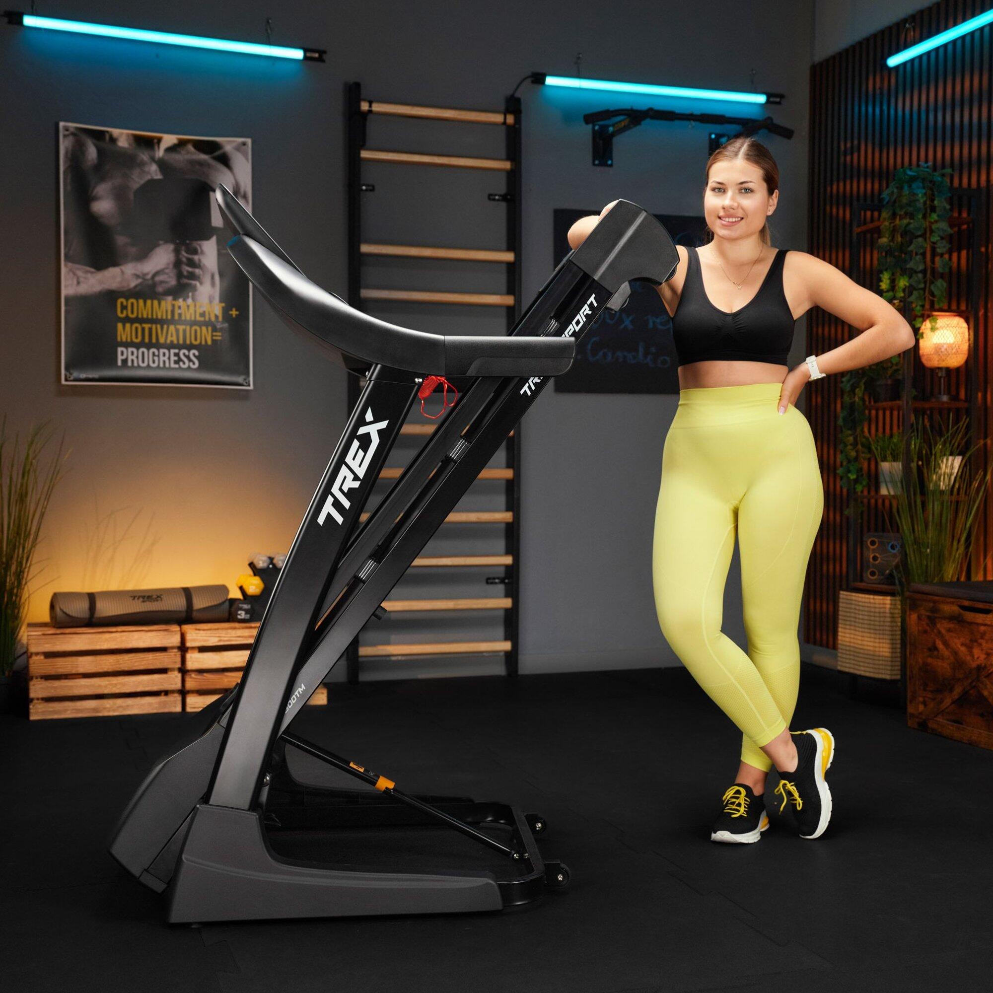 Tapis de course pliable Trex Sport TECK TX-900TM 18 km/h inclinaison 20 % 7/7