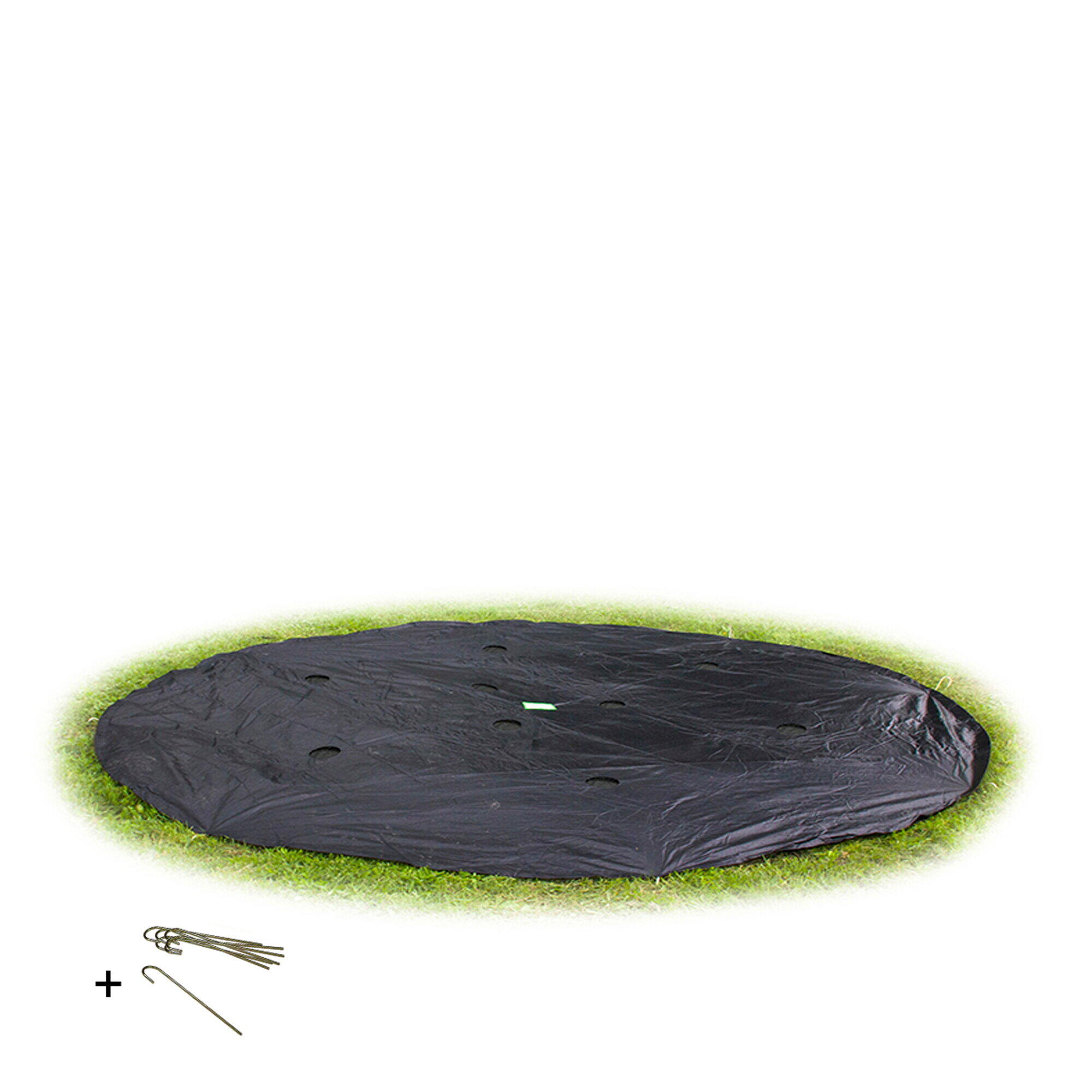 Exit Toys - Housse De Protection Pour Trampoline Enterré Au Niveau Du Sol &oslas - Bâche Piscine - Noir - Decathlon