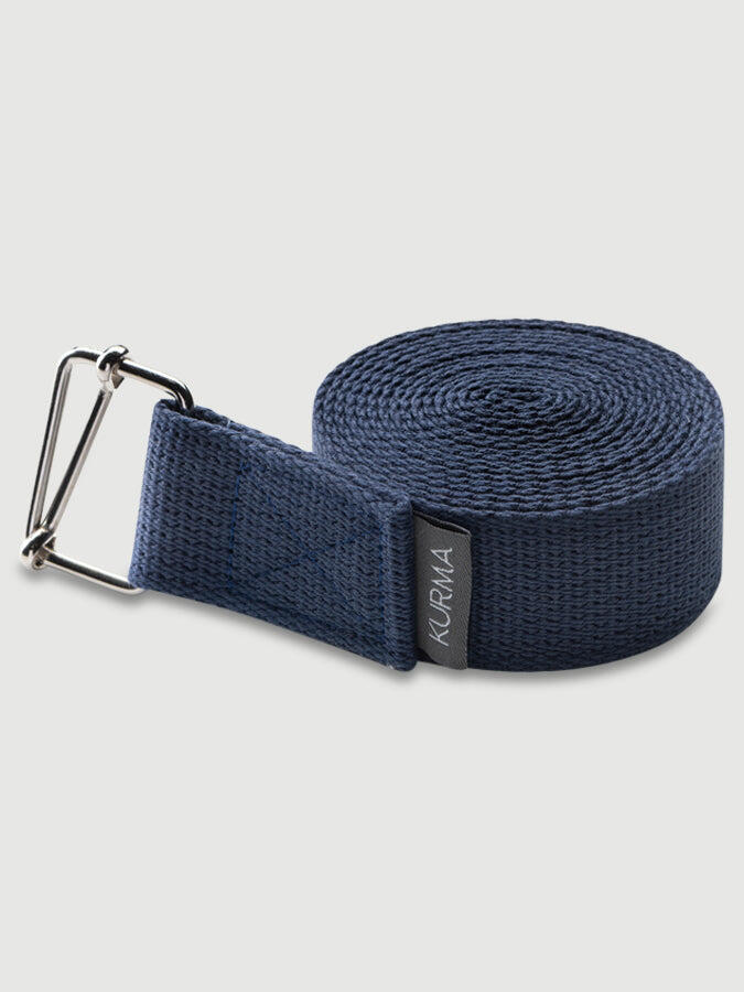 Sangle de yoga Kurma en coton 240 cm - Bordeaux 3/4