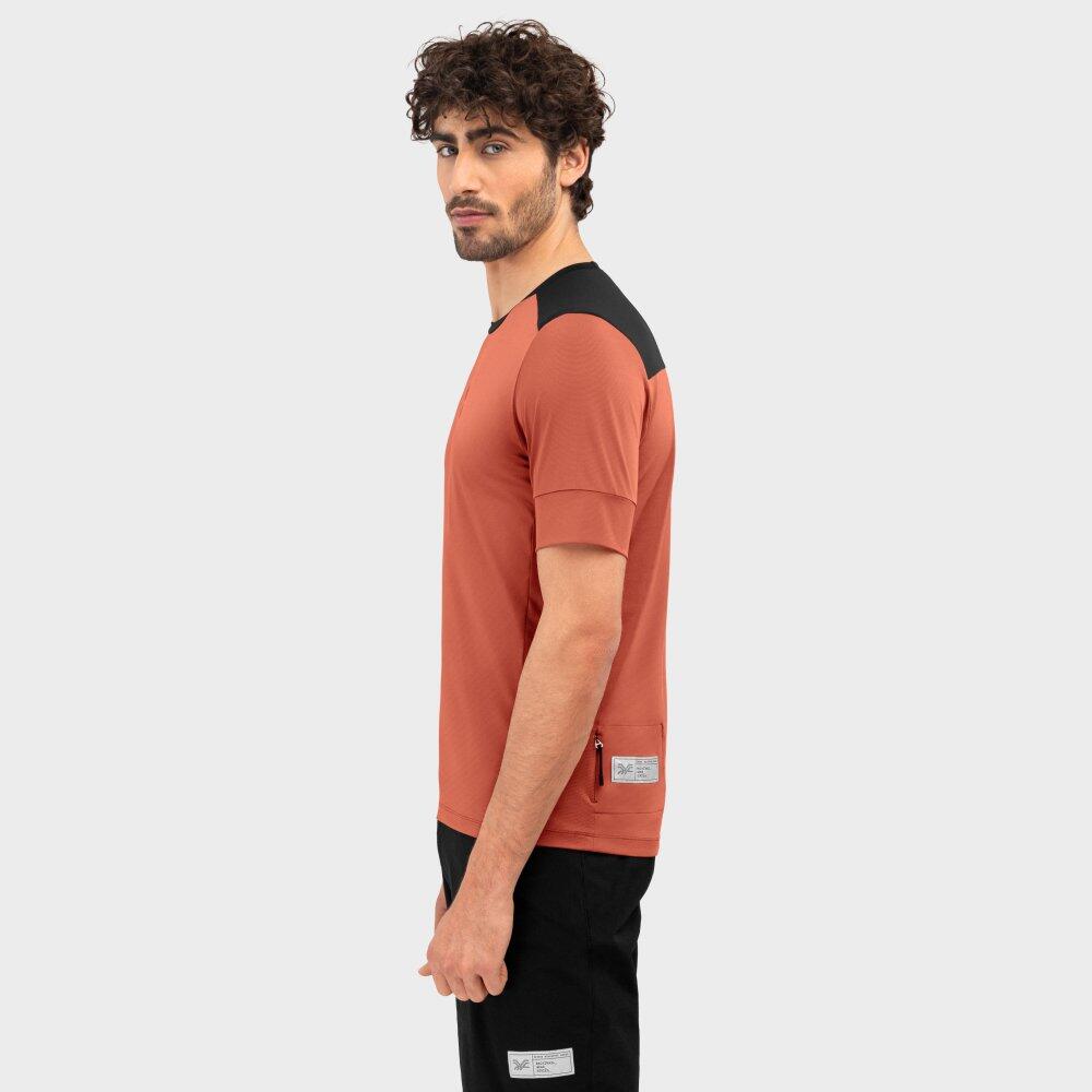 T-shirt cyclisme gravel homme Tushar Argile 3/7