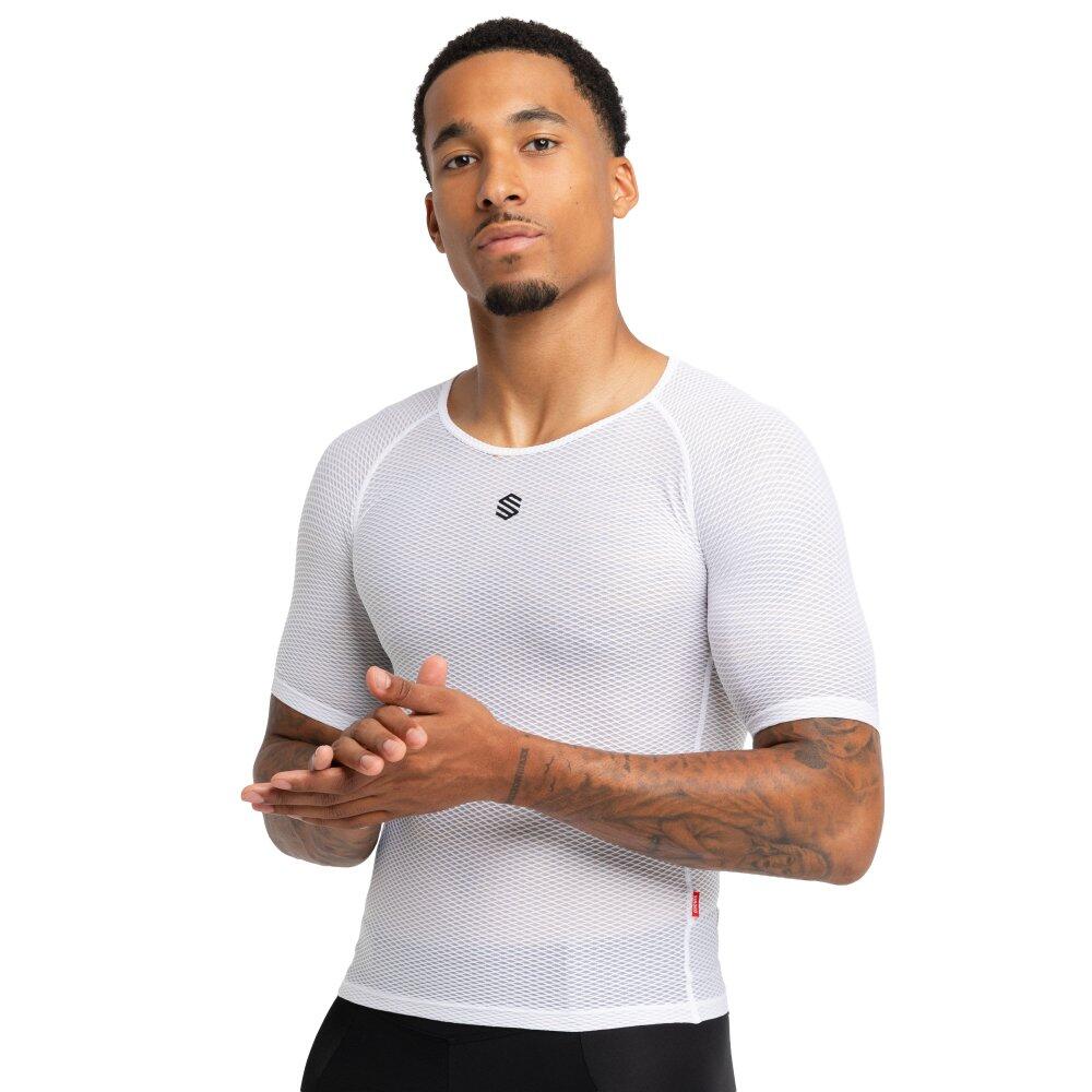 SIROKO Herren Radsport fahrradbaselayer für Clout Weiß