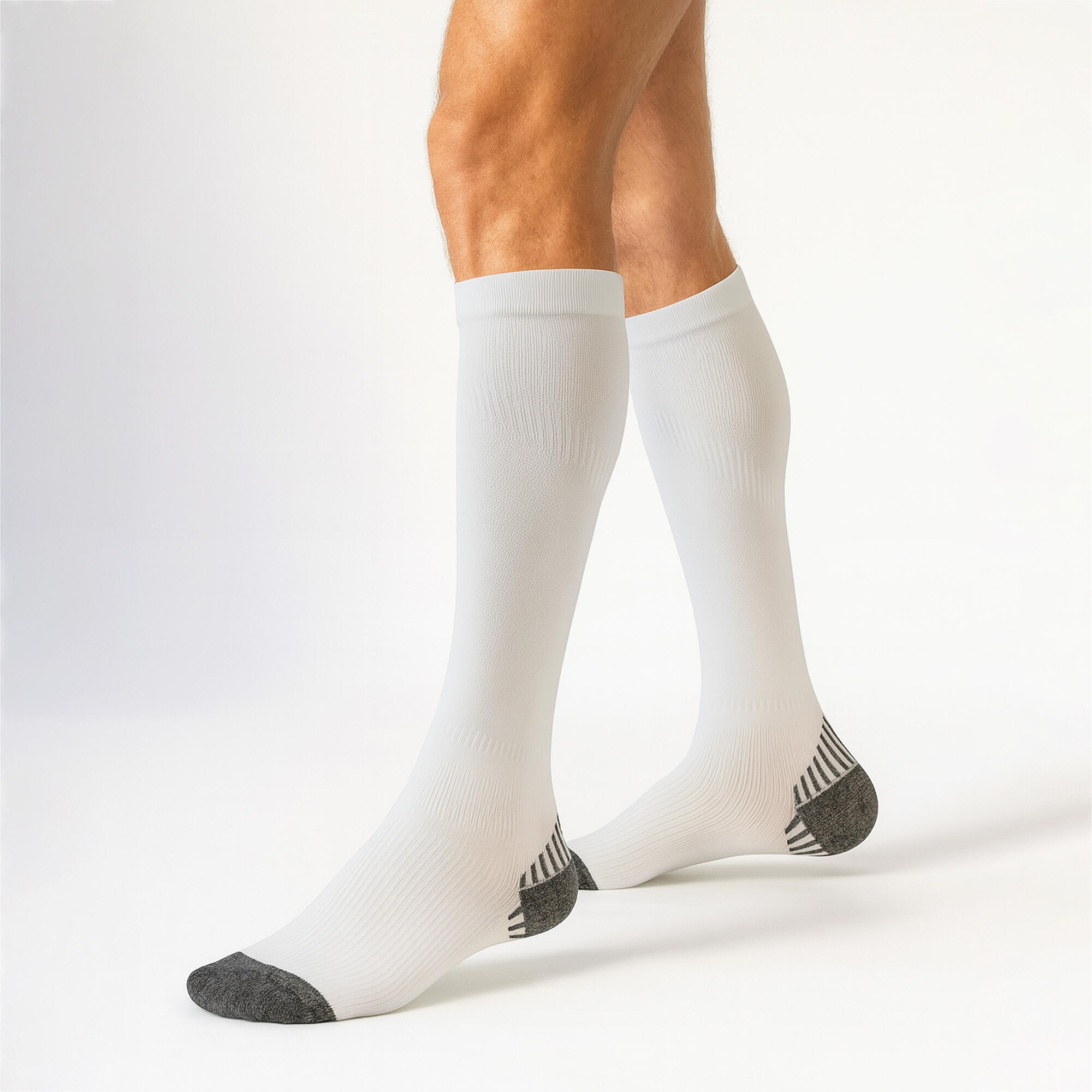COMODO - Unisex Lange Laufsocken Kompression Sportsocken für Running/Joggen 3/4