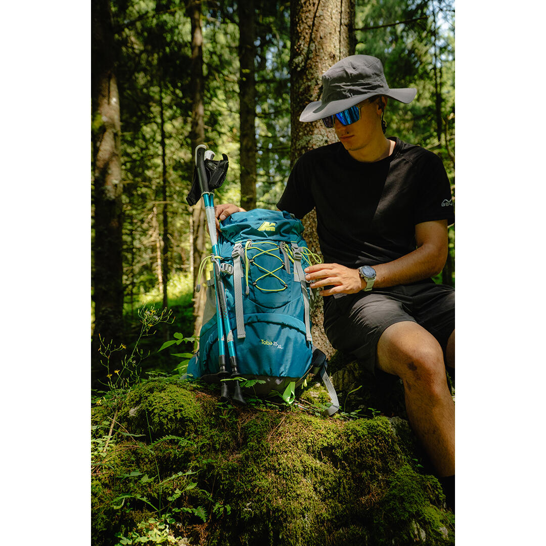 Mochila de trekking e montanha TOBA 35 XL Marsupio Turquesa 3/4