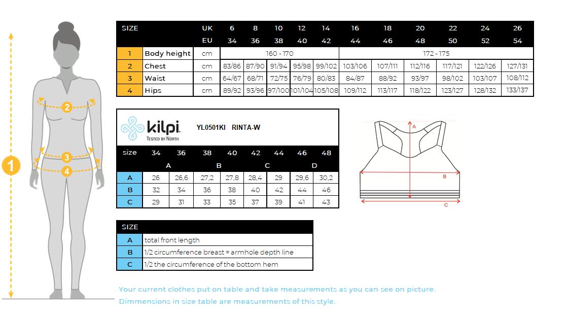 Soutien-gorge de sport pour femme Kilpi RINTA-W 4/4