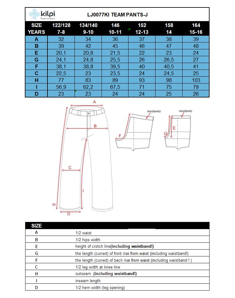 Pantalon de ski enfant Kilpi Dermizax Primaloft Team 3/3