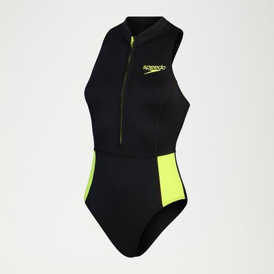 Costume termico senza maniche Speedo - Nero/Giallo - UK 38