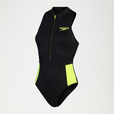 Costume termico senza maniche Speedo - Nero/Giallo - UK 38