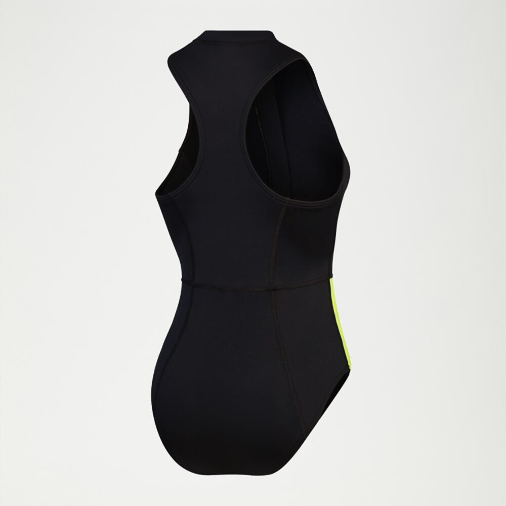 Maillot thermique sans manches Speedo femme - Noir/Jaune - UK 40 2/5