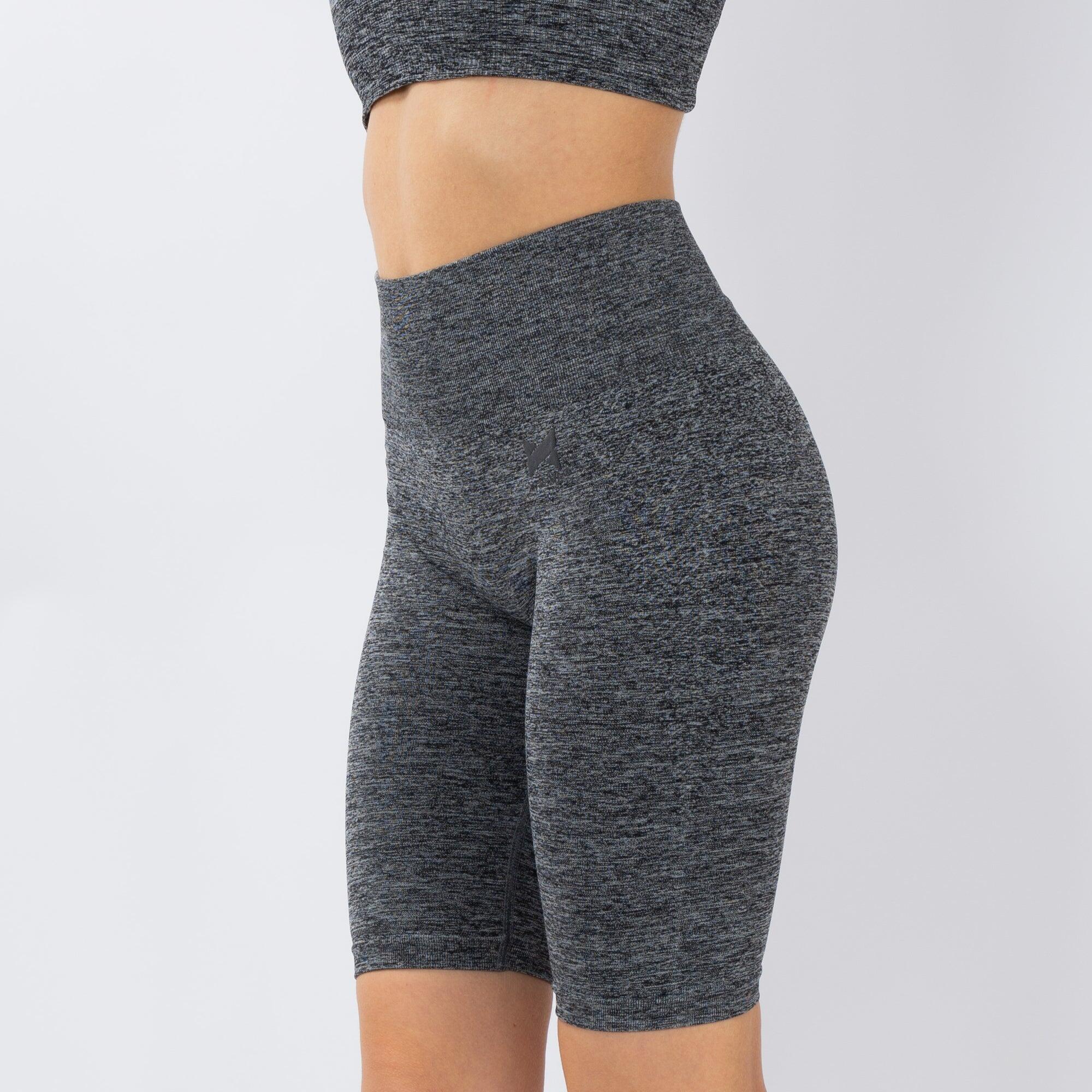 Xtreme Sockswear   - Xtreme Sportswear Leggings Short De Sport Femme Anthracite Melange - Corsaire - Gris - 44 L - Decathlon