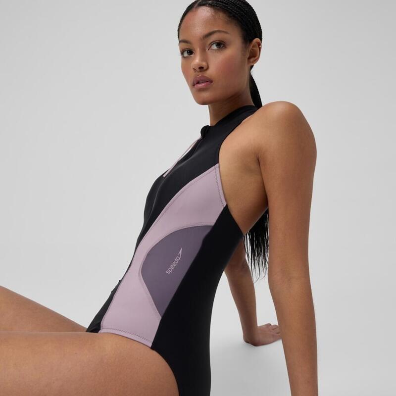 Costum inot femei Speedo Zip CLRBLCK negru