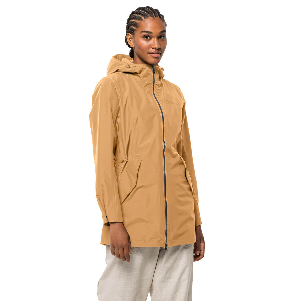 Jack Wolfskin - Veste De Pluie Jack Wolfskin Dakar Parka Pour Femme - Coupe-pluie - Beige - 38 S - Decathlon