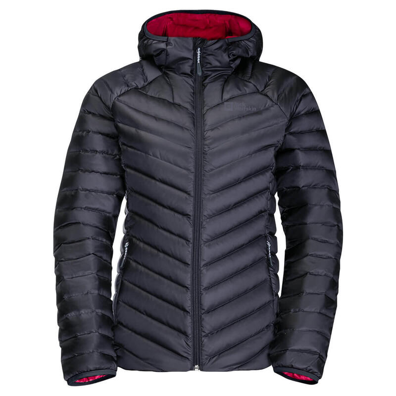 Női dzseki, Jack Wolfskin Passamani Down Hoody W, szürke