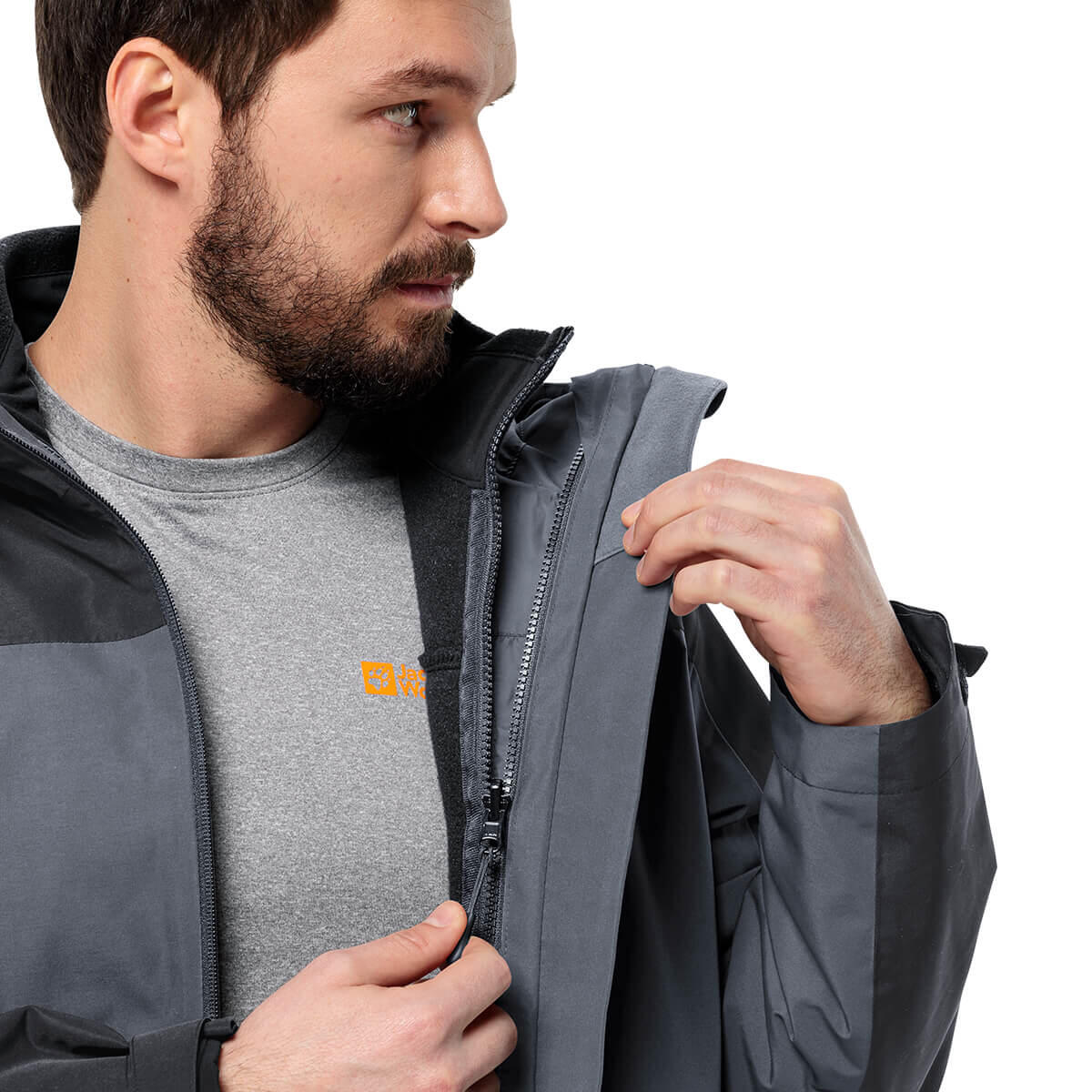 Veste imperméable 3 en 1 Jack Wolfskin Taubenberg 5/6