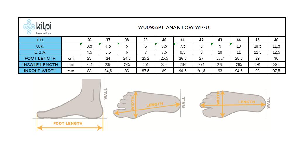 Chaussures de randonnée Kilpi Anak Low WP-U 7/7