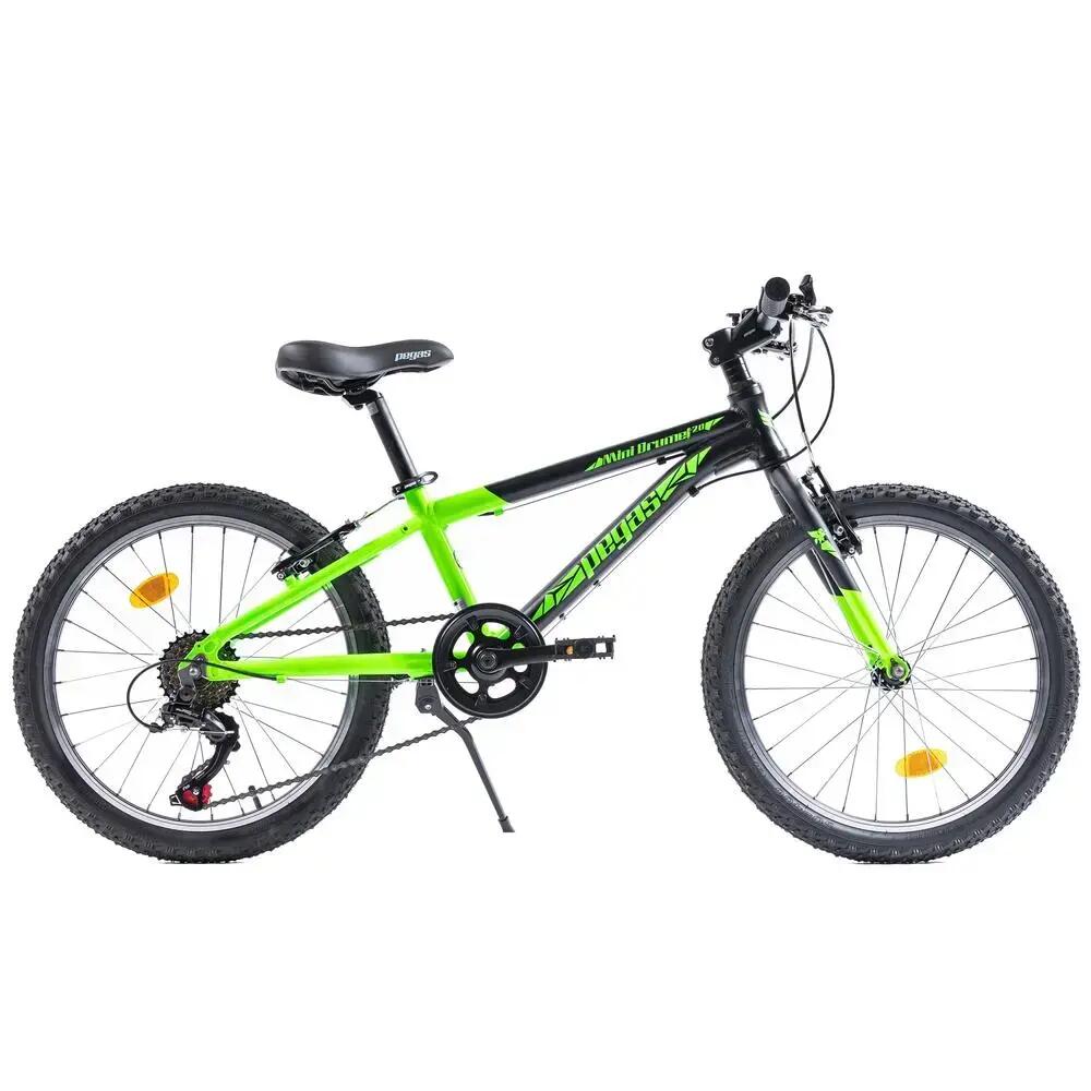 Bicicleta Pegas Drumet 20 inch (Negru/Verde) 1/5