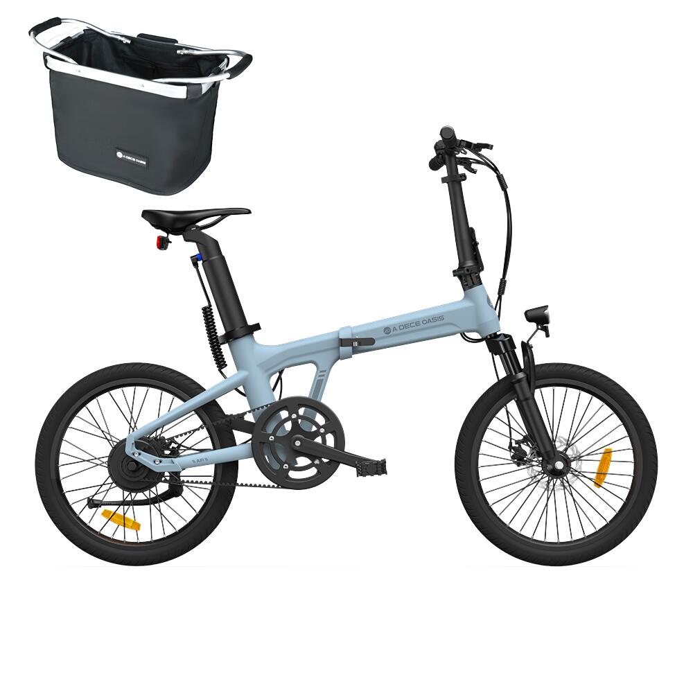 ADO ADO EBike Air 20S Faltbares E-Fahrrad,klapprad Riemenantrieb,Pedelec,blau