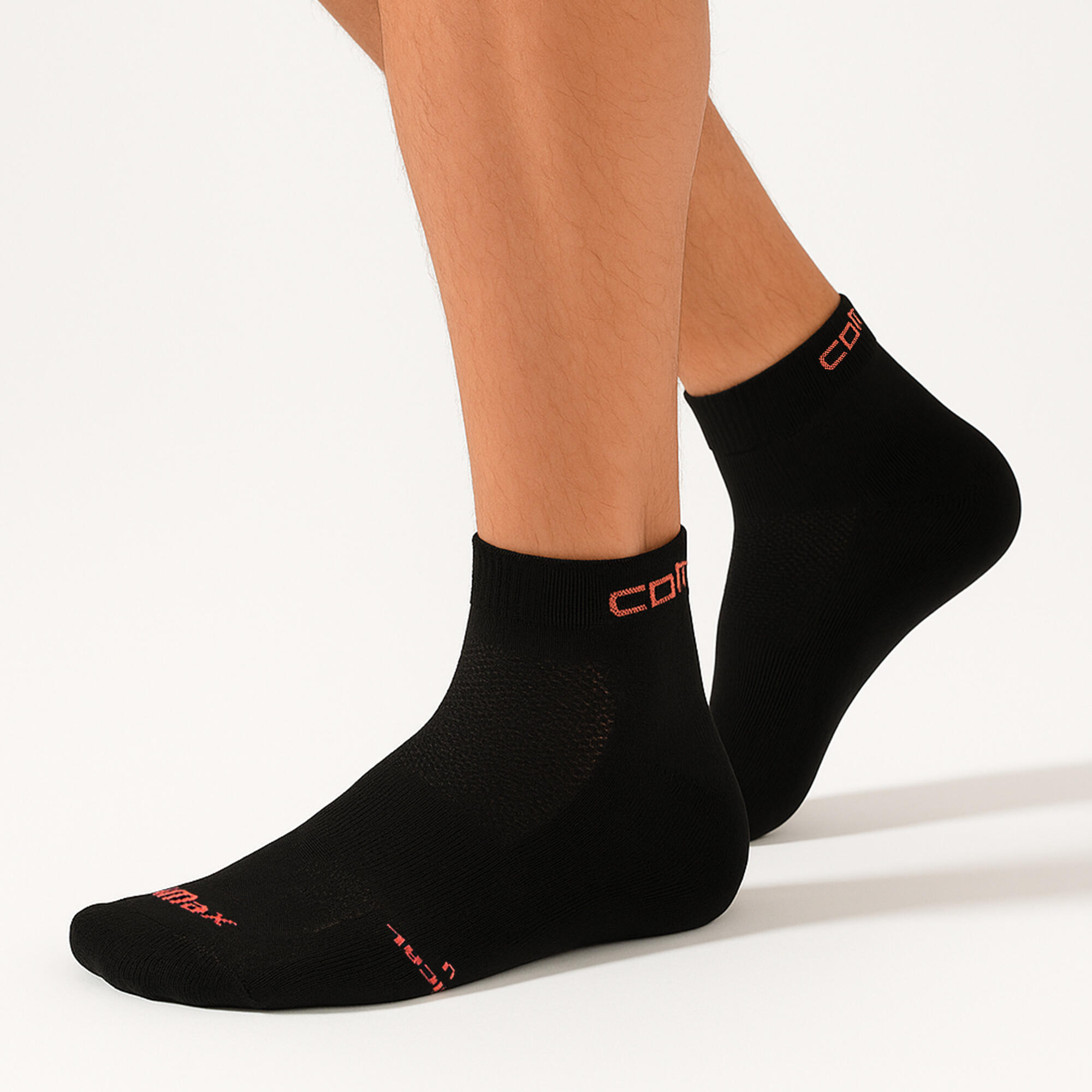 COMODO - Herren Damen Coolmax Sneaker Laufsocken Sommer Sportsocken für Running 3/4