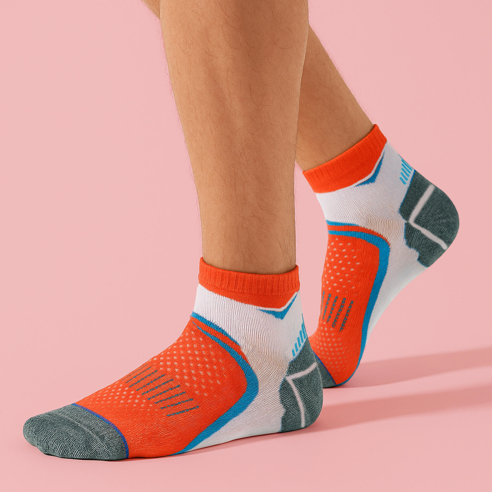 COMODO - Unisex Sneaker Laufsocken mit Polsterung Kurz Sportsocken Verstärkt 3/4