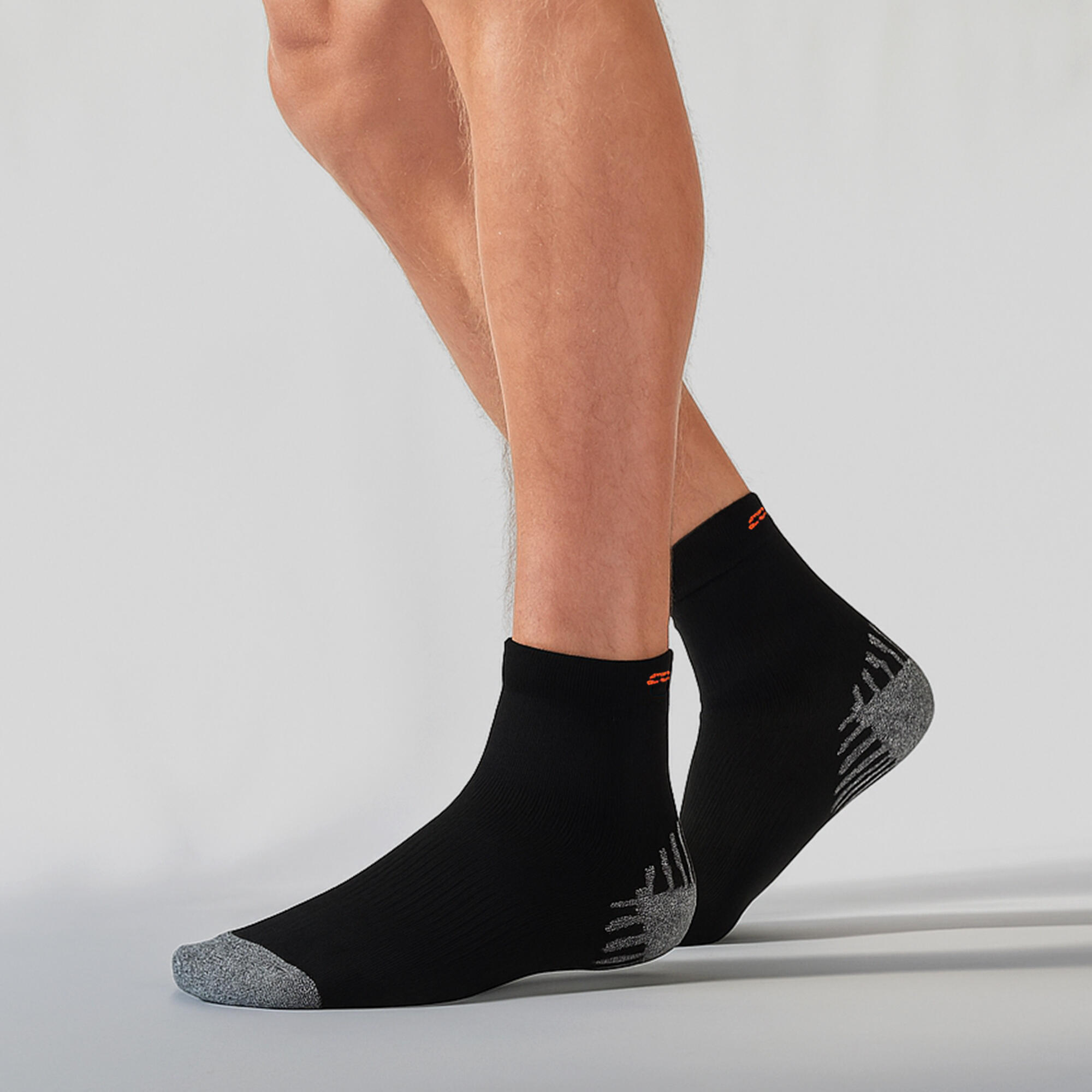 COMODO - Unisex Kompressionsstrümpfe Laufen in Neon Farbe Sportsocken für Joggen 3/4