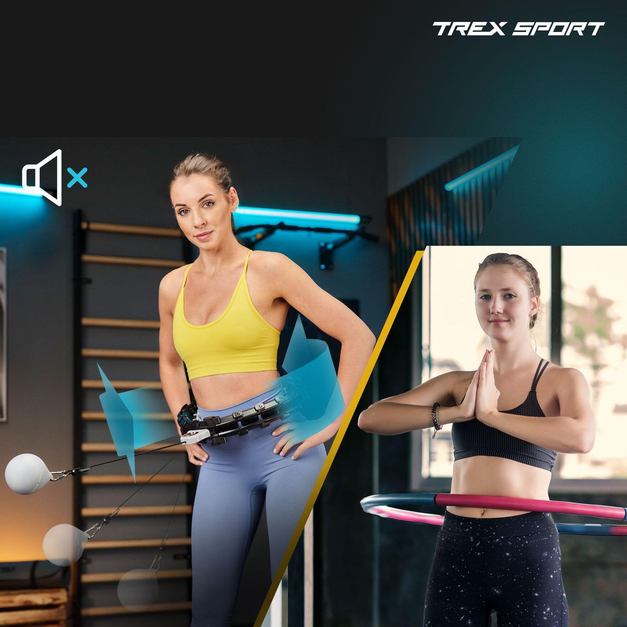 Hula Hoop inteligente Trex Sport con contador de calorías negro 5/7