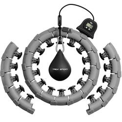 Cerceau de fitness Trex Sport 400 g avec compteur et picots de massage gris