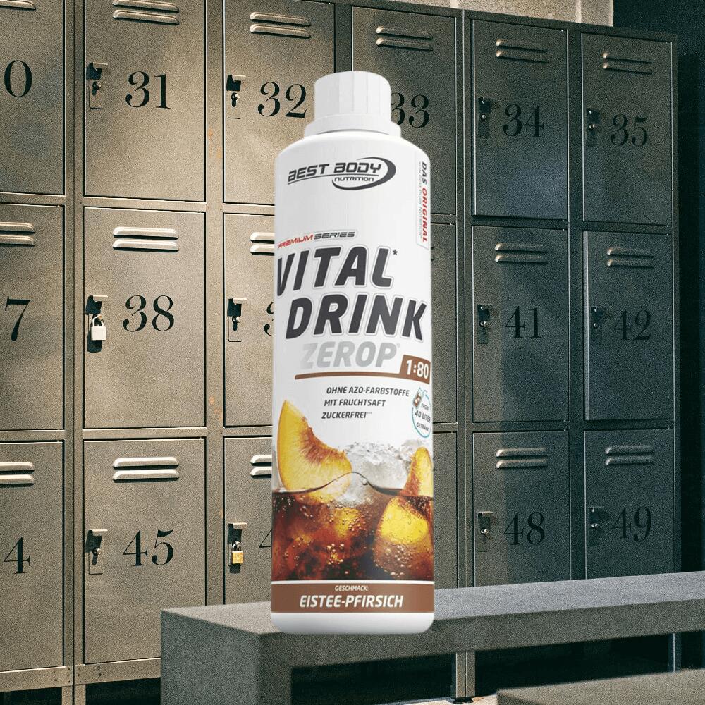 Best Body Nutrition Vital Drink Zerop (500ml) Iced Tea Peach - Intra 2/3