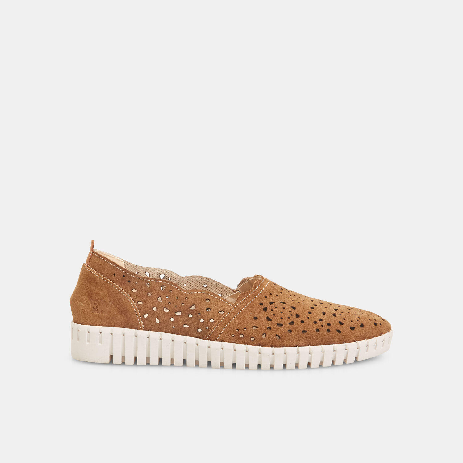 Mocassins pour femme Weinbrenner en cuir velours ajouré 1/5