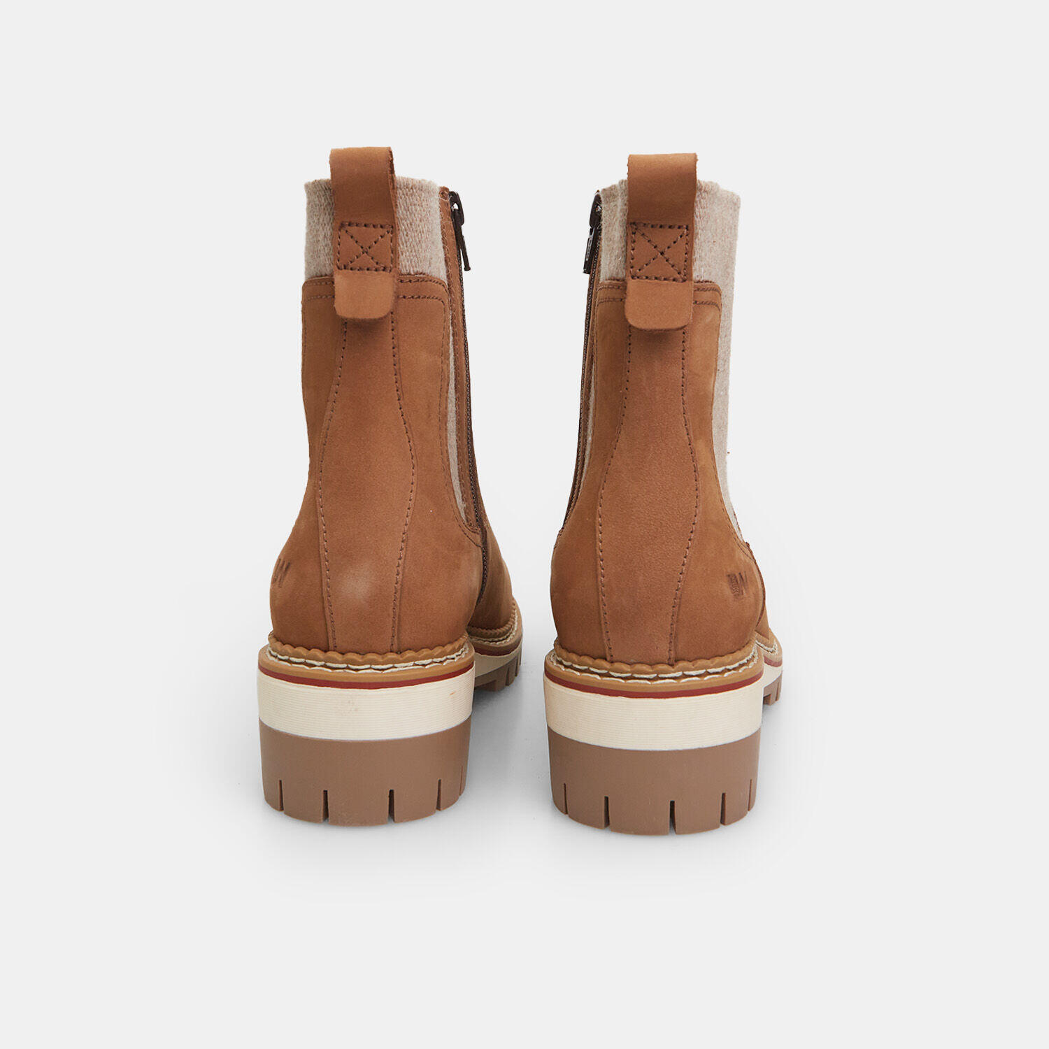 Bottines pour femme en cuir nubuck et tissu Weinbrenner 3/5