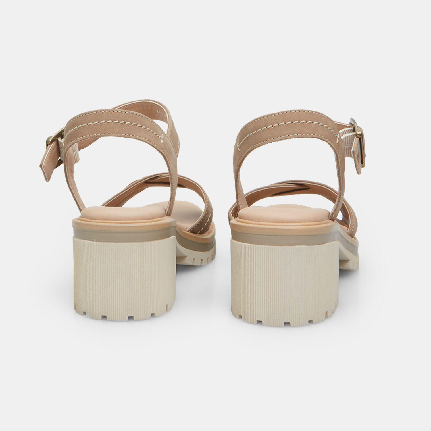 Sandalias de mujer Weinbrenner de nobuk con tacón de 5 cm 3/5