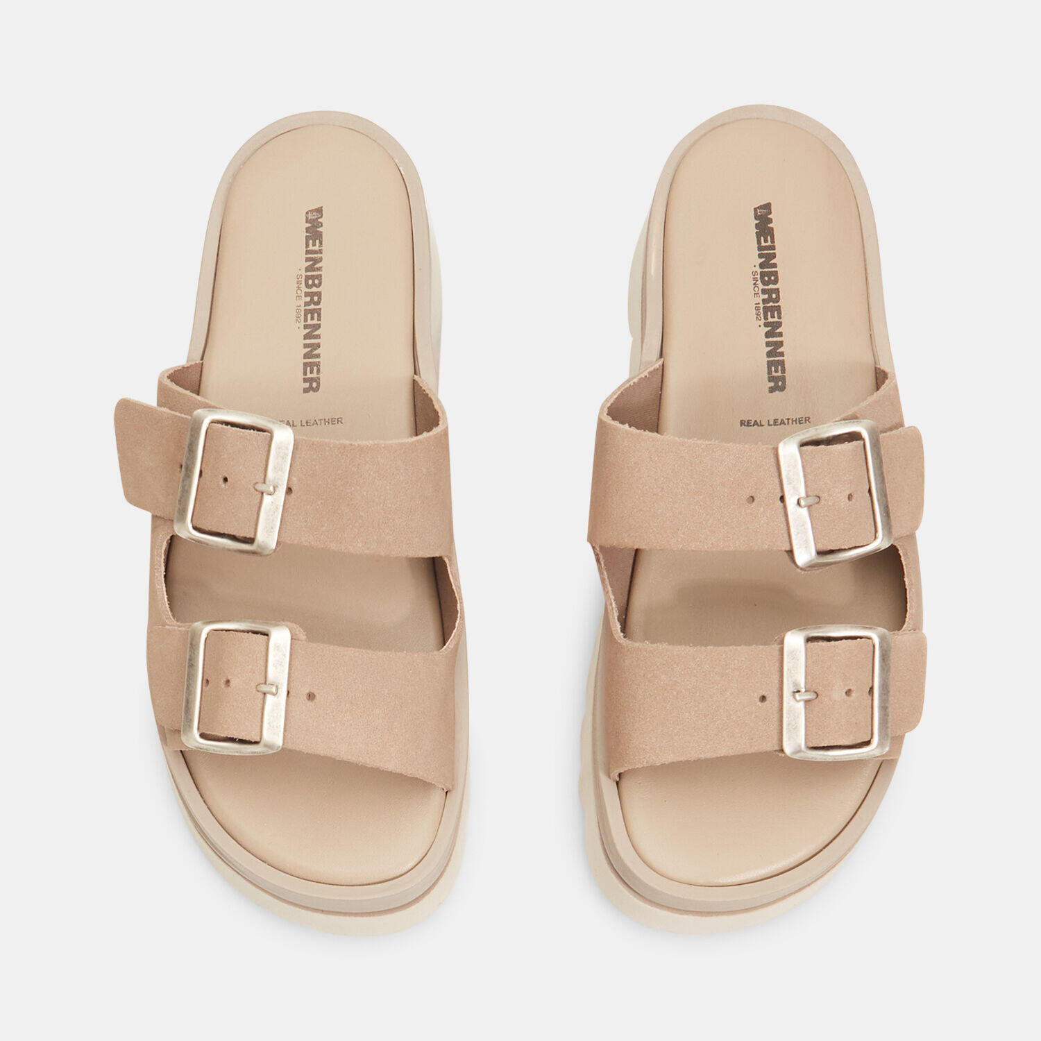 Mules pour femme Weinbrenner en cuir avec semelle crantée 4/5