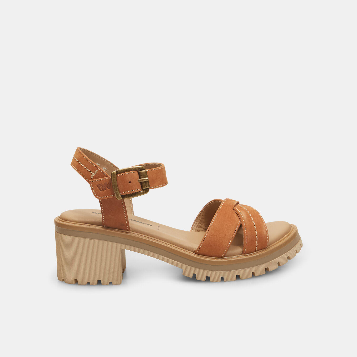 Sandales pour femme Weinbrenner en nubuck avec talon 5 cm 1/5