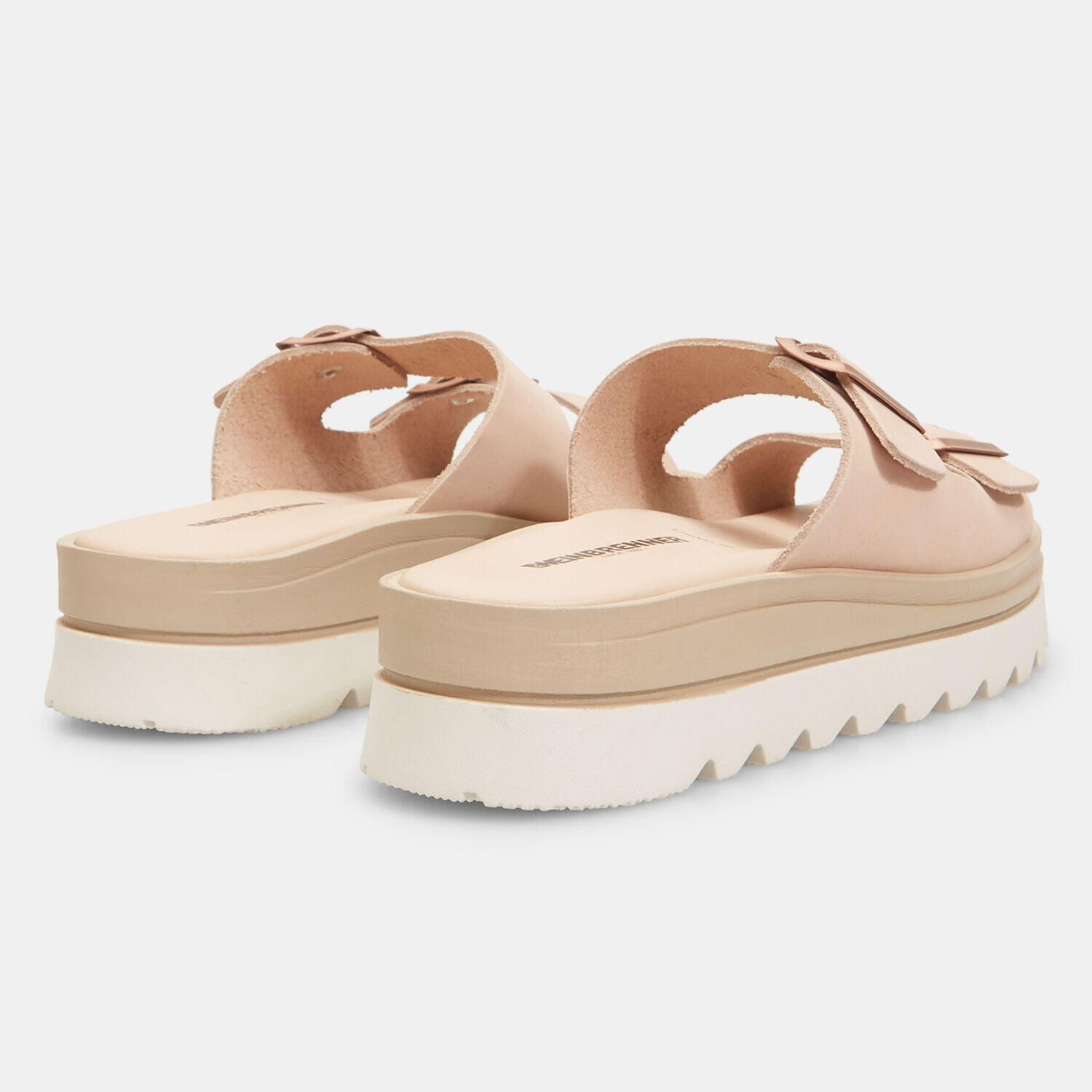 Mules pour femme Weinbrenner en cuir avec semelle crantée 3/5