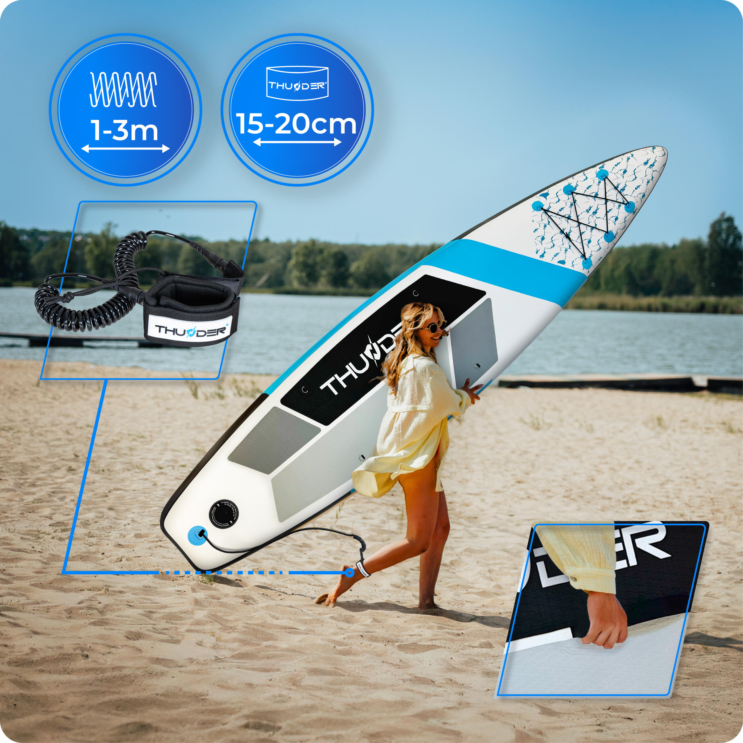 Aufblasbares SUP-Board mit Zubehör THUNDER MARIS 320cm 4/8