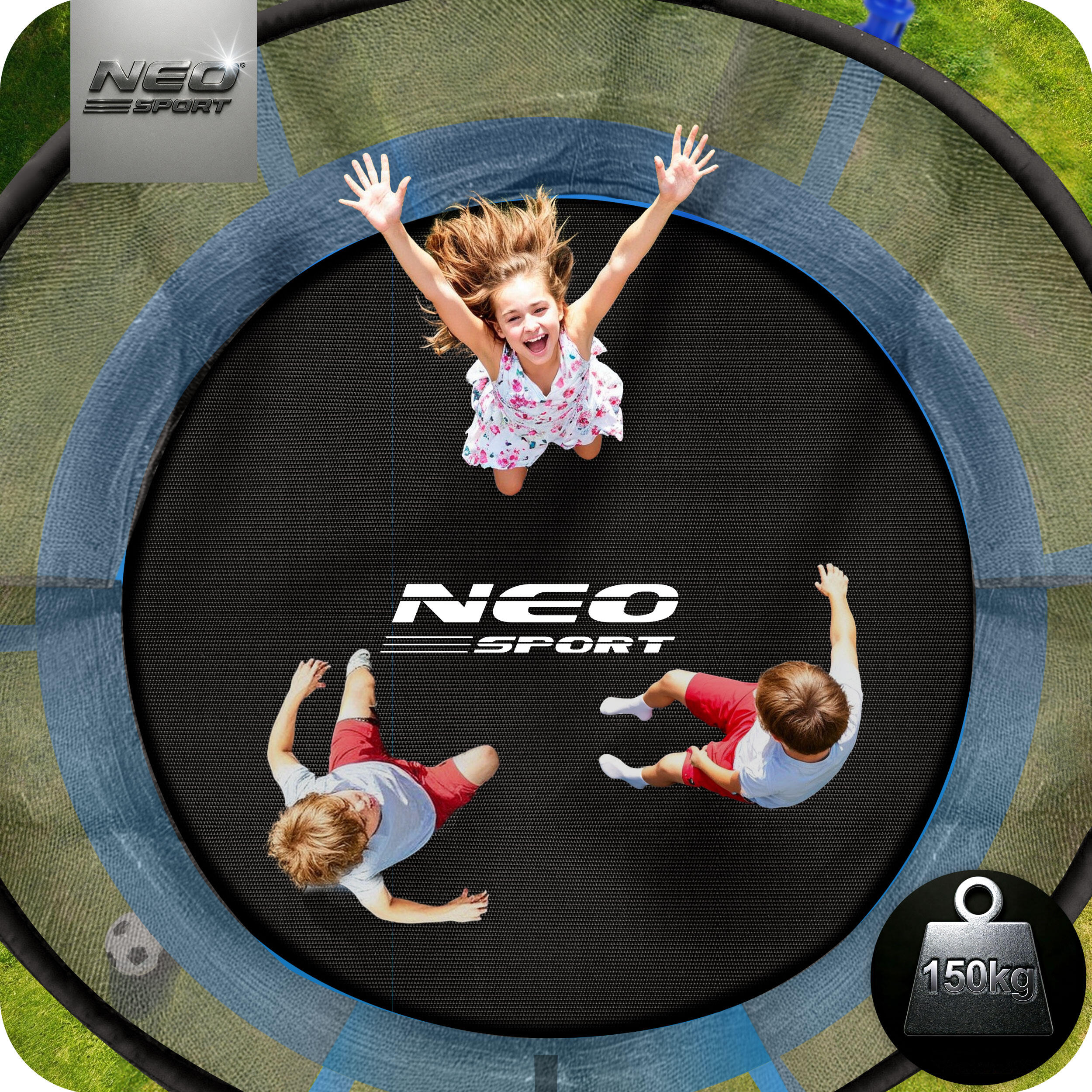Trampolini ginnastica bambino Neo-Sport Ns-10W181, Blu 3/7