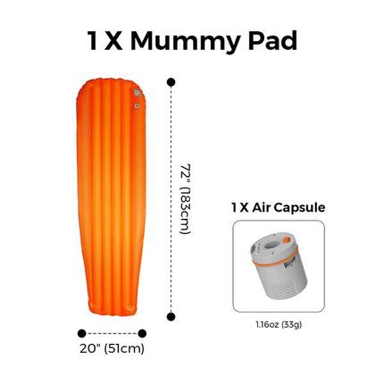 TINY AVS R05 Mummy Matte – Mumienform, extra isoliert