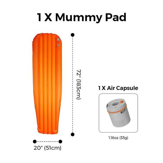 TINY AVS R05 Mummy Matte – Mumienform, extra isoliert