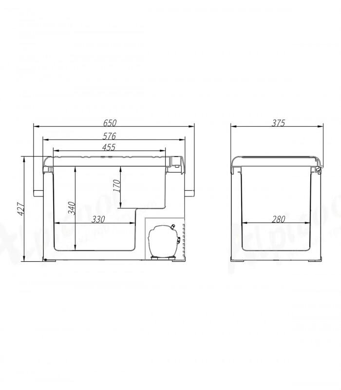 Alpicool C40. Geleira elétrica portátil 40 litros. 12/230V (Congelamento -20ºC) 5/6