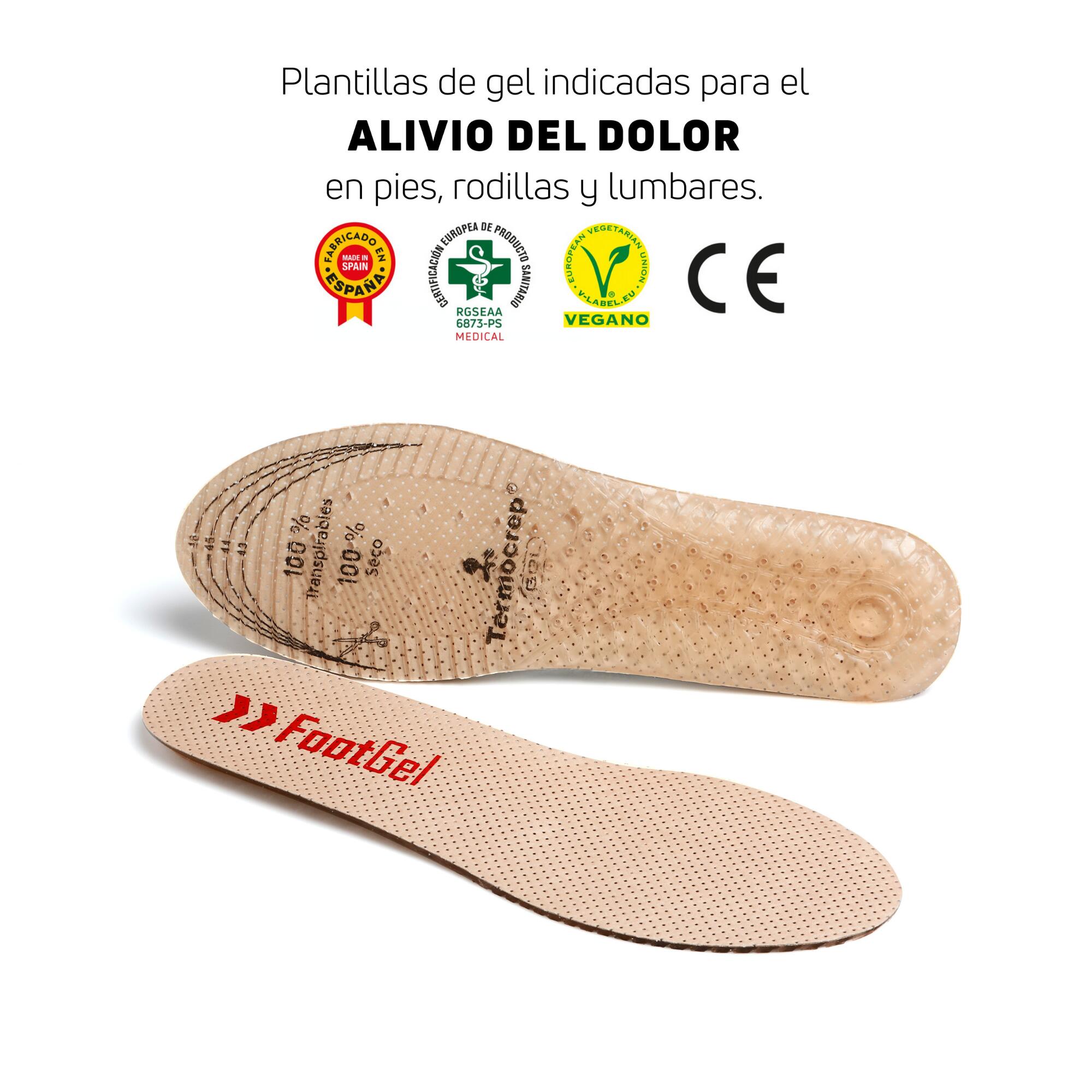 PLANTILLA DE GEL FOOTGEL USO PROFESIONAL TALLA 43-47 2/4