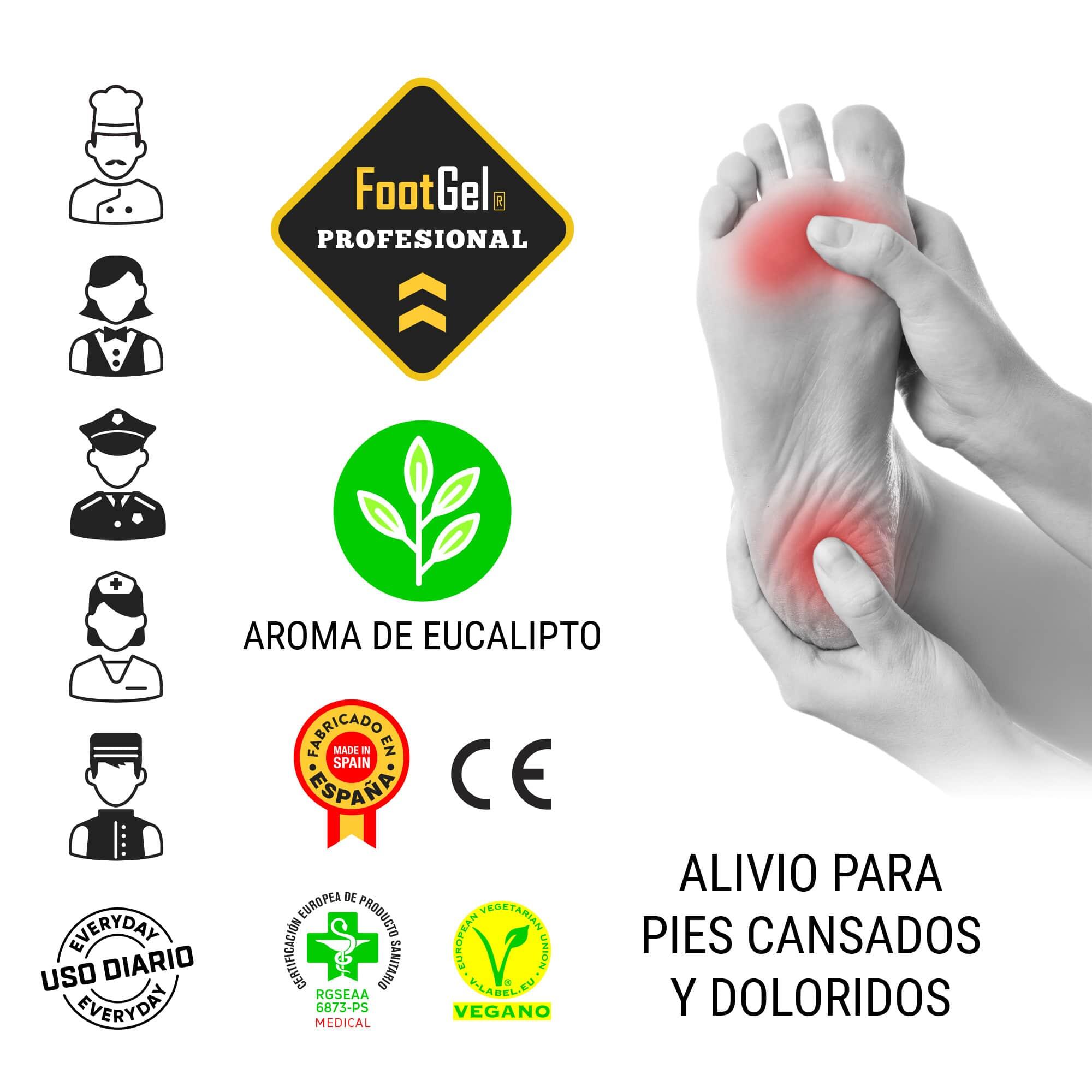 PLANTILLA DE GEL FOOTGEL USO PROFESIONAL TALLA 43-47 4/4