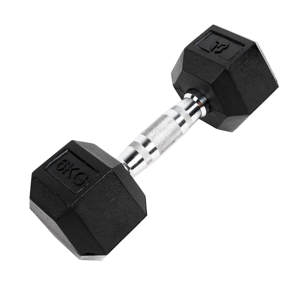 Gladiatorfit - Haltère Hexagonal "hex Dumbbell" En Caoutchouc Gladiatorfit - Haltère - 6 Kg - Decathlon