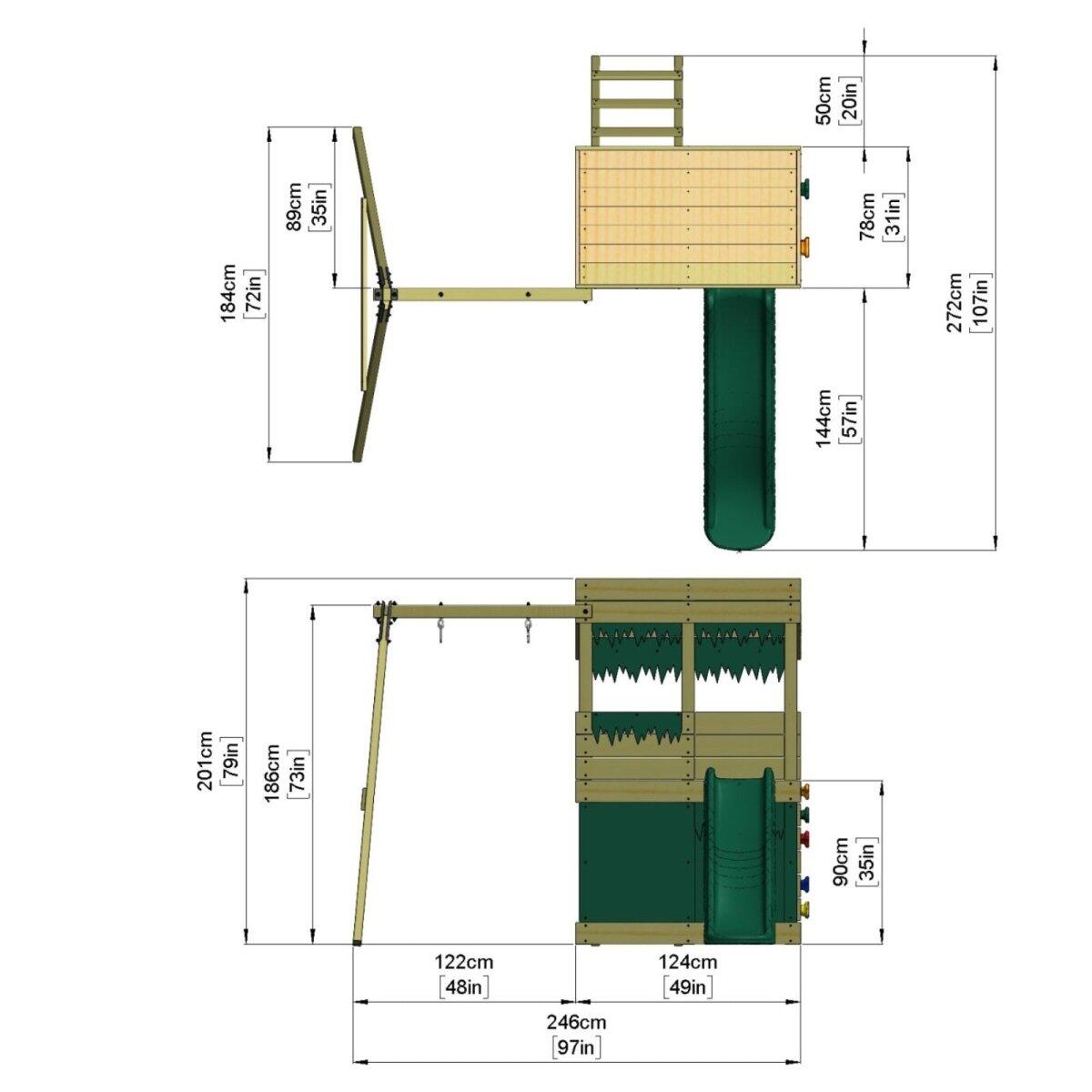 OutdoorToys Spielturm Braunbär 6/7