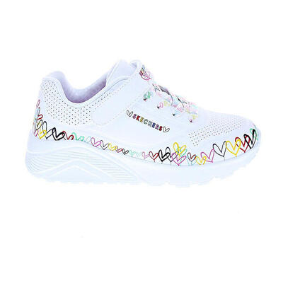 Zapatillas SKECHERS Uno Lite Heart Blanco Niños