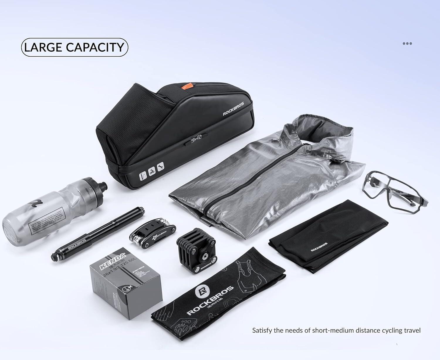 Bolsa de quadro de bicicleta impermeável 3L 3/7