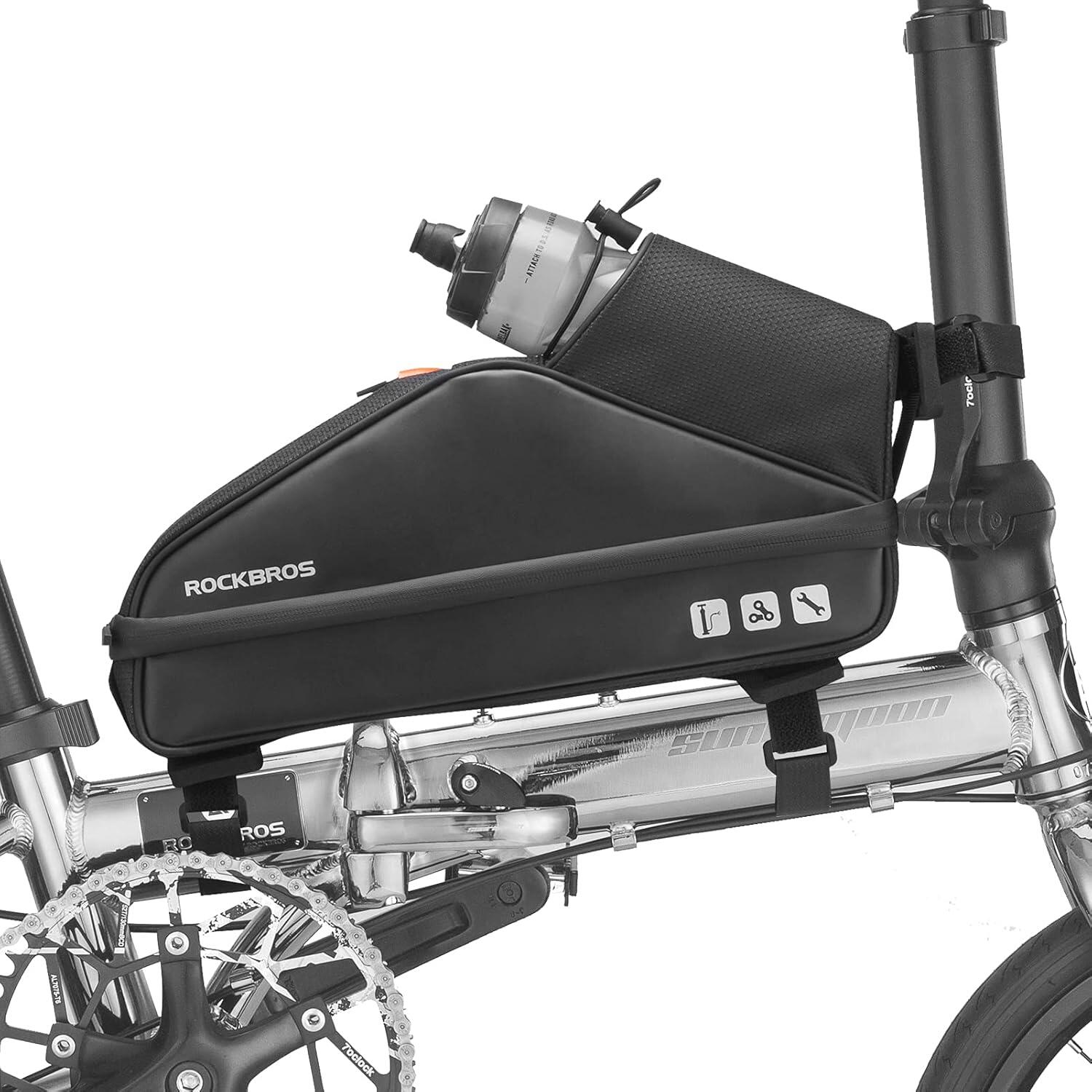 ROCKBROS Bolsa de quadro de bicicleta impermeável 3L