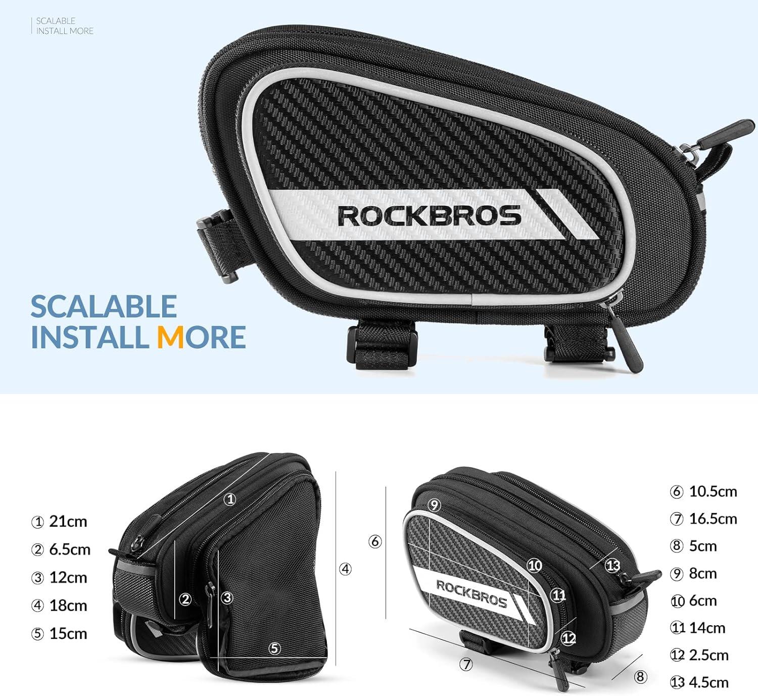 Bolsa de cuadro de bicicleta 1,8L 2/6